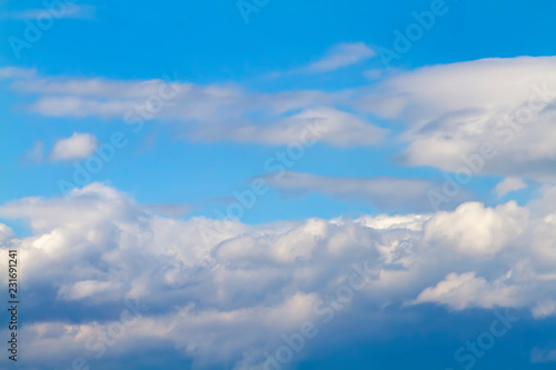 Fototapeta Naklejka Na Ścianę i Meble -  blue sky and thunder clouds