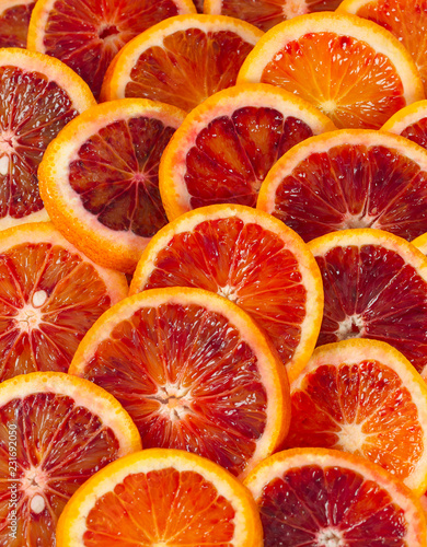 blood orange isolated on white