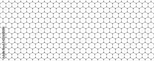 Vector banner design, abstract geometric pattern with lines, white background with hexagon pattern.