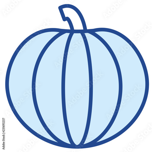 Kürbis, Halloween Vector Icon Illustration
