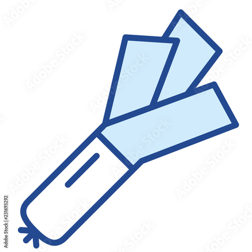 Lauch, Porree Vector Icon Illustration