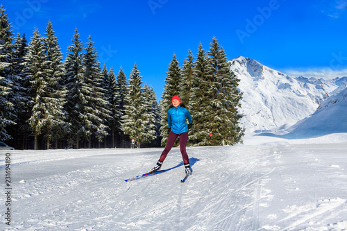langlauf or cross-country skiing © Val Thoermer