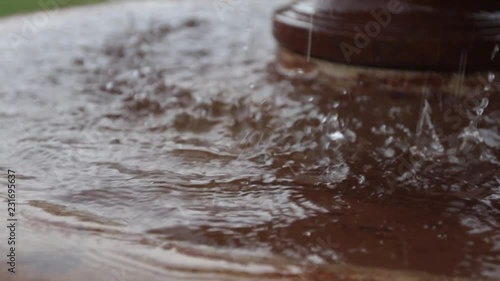 Wallpaper Mural Close up left to right fountain water drops Torontodigital.ca