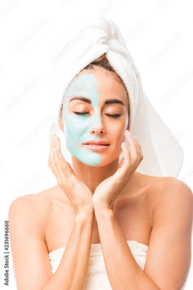 Attractive Woman Representing Skin Care Concept Attractive Woman Representing Skin Care Concept