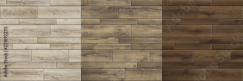 Set of high resolution seamless textures of wooden parquet