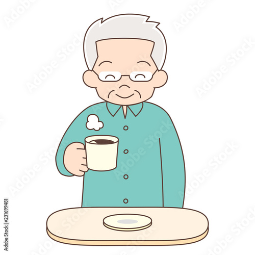 コーヒー_おじいちゃん2