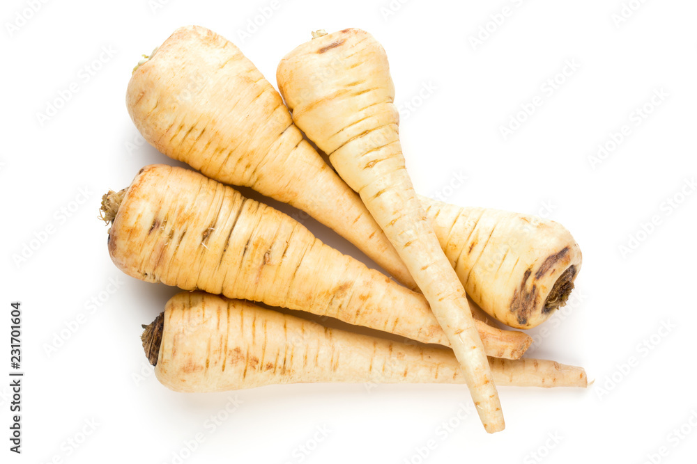Parsnip isolated on the white background. Parsnip isolated on the white background.