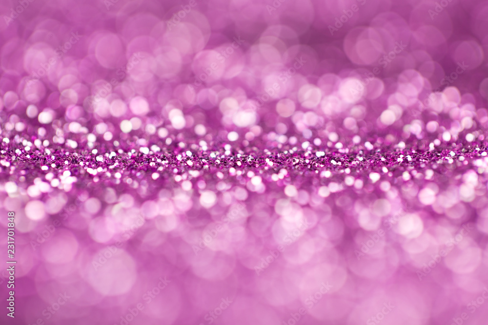 Purple glitter sparkle, Blurry background
