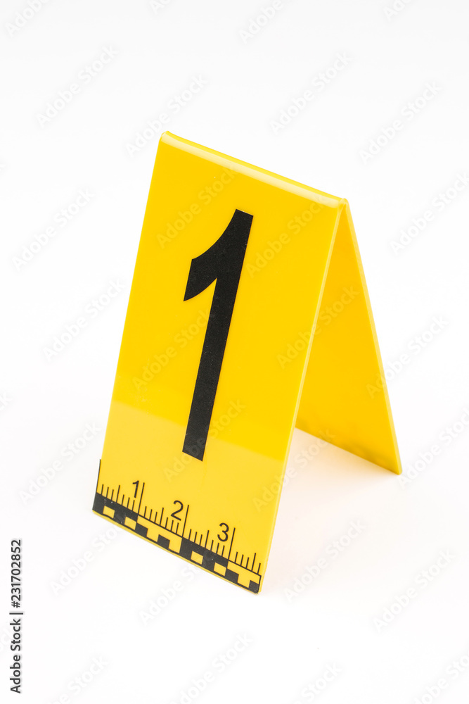 Fototapeta premium Marker of Crime Scene