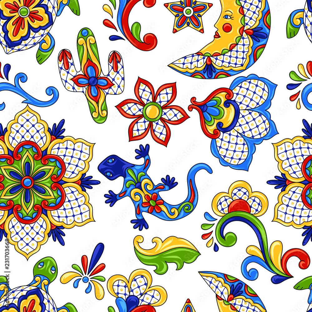 Obraz premium Mexican seamless pattern.