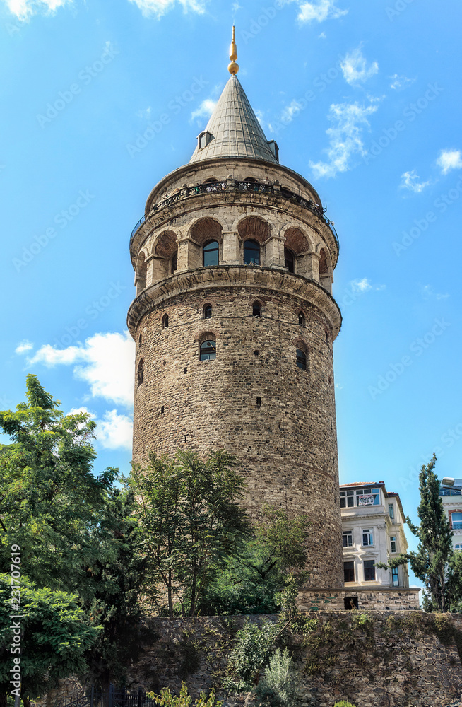 The Galata tower in Istanbul.