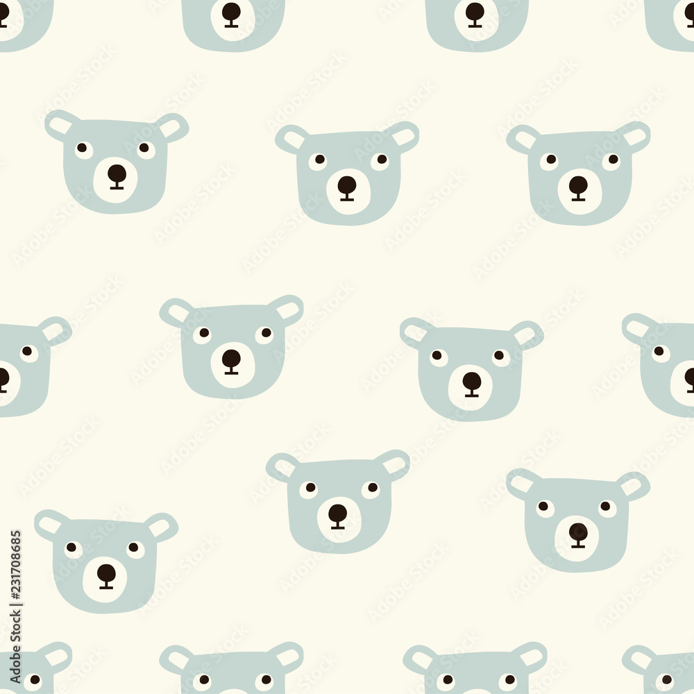 seamless bear pattern seamless bear pattern