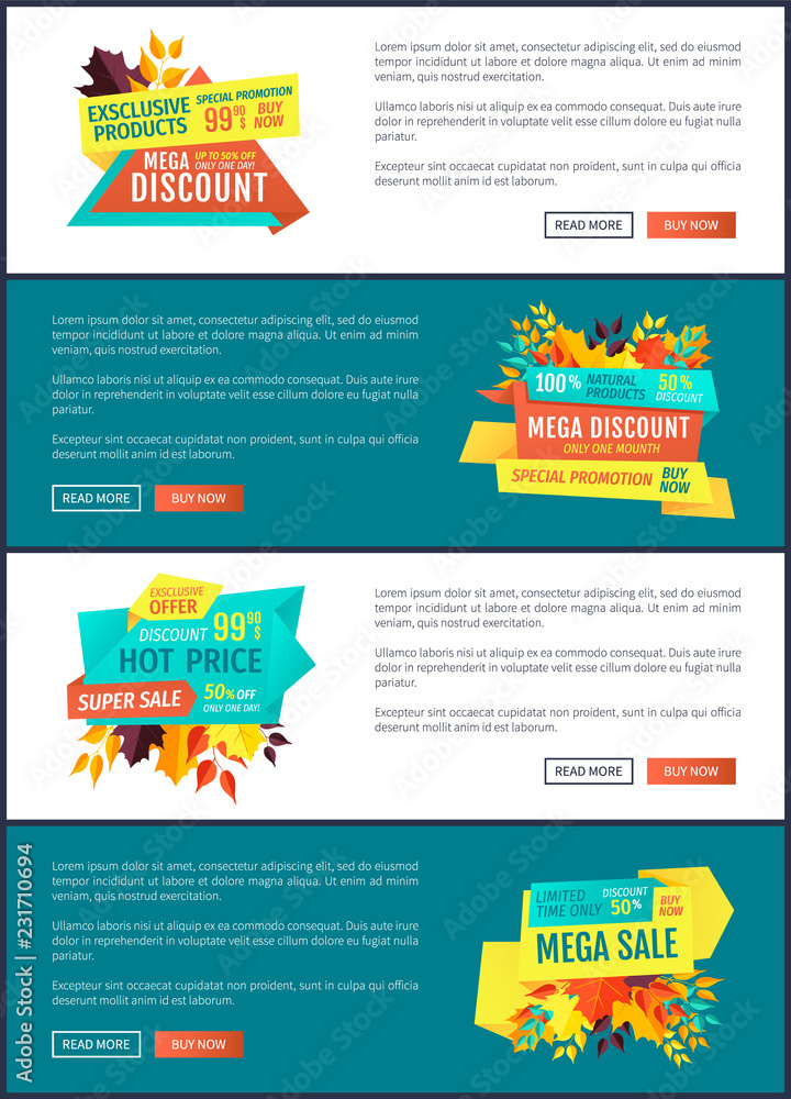 Natural Product Mega Discount Vector Illustration Natural Product Mega Discount Vector Illustration