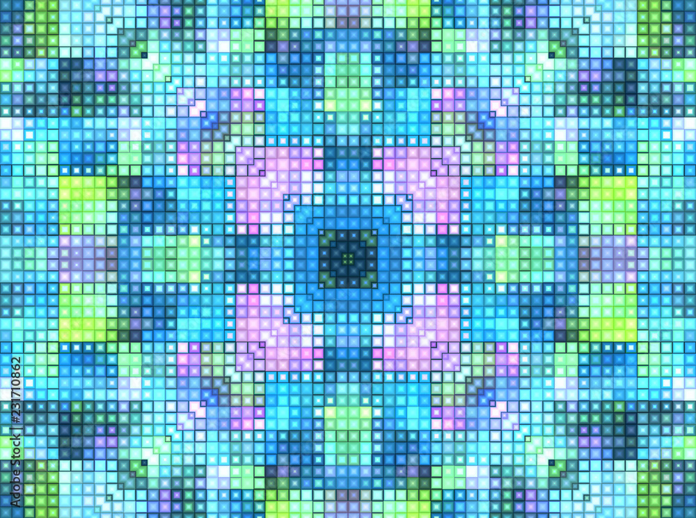 Bright background with mosaic pattern Bright background with mosaic pattern