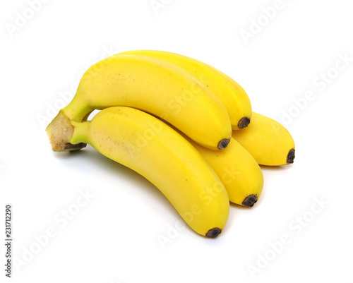 Banana baby on white