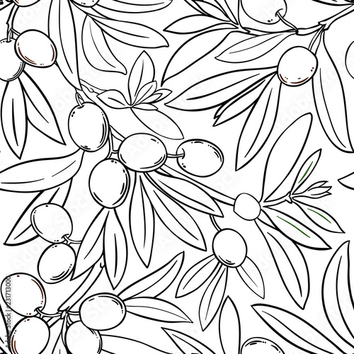 olive vector pattern