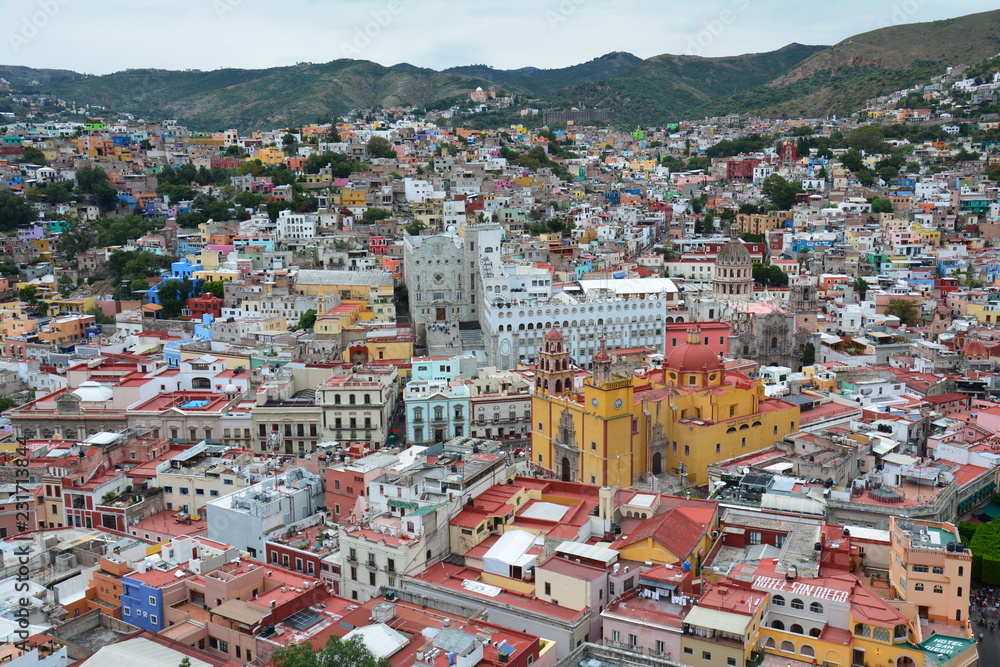 Vue Panoramique Guanajuato Mexique - Guanajuato Panoramic View Mexico