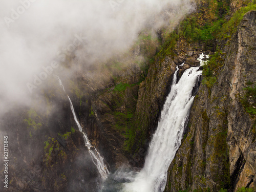 Voringsfossen waterfall, Mabodalen canyon Norway photo