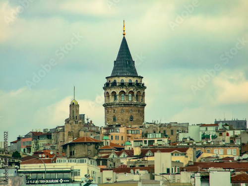 The view of Istanbul city, Galata Tower