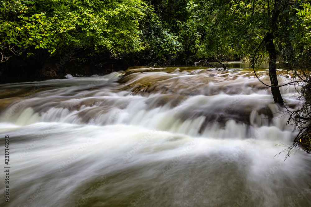 Fototapeta premium Cascade of Sillans on the river Bresque