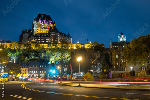 Chateau Frontenac at the night, Quebec City, Canada © yvon52
