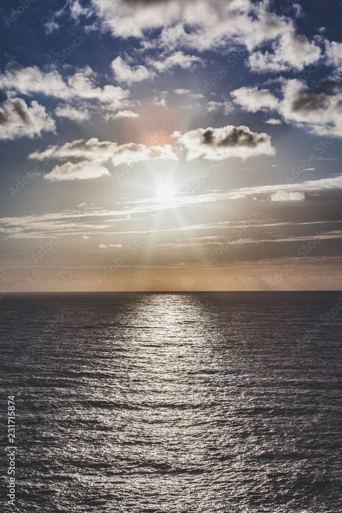 Atlantic sunset. A Coruña, Galicia. Spain.