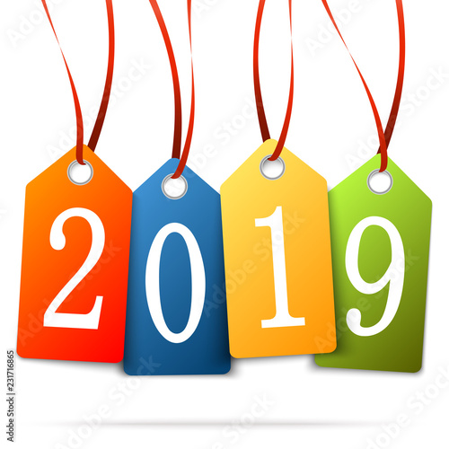 hanging numbers new year 2019