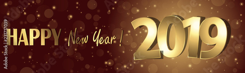happy new year 2019 greetings background