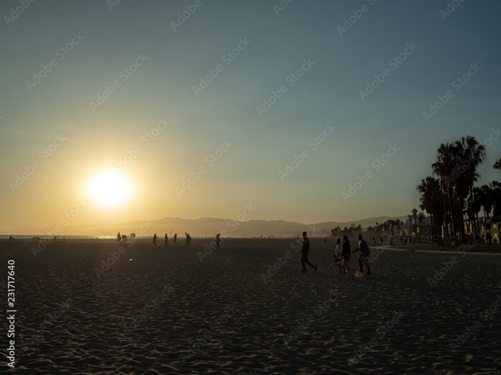 Venice Beach promenade, ocean walk, Los Angels, California, USA