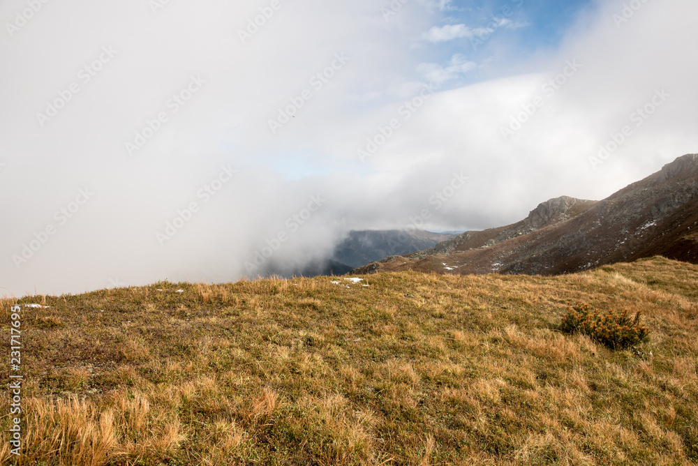 autumn Nizke Tatry mountains between Kozliska and Skalka hills in Slovakia