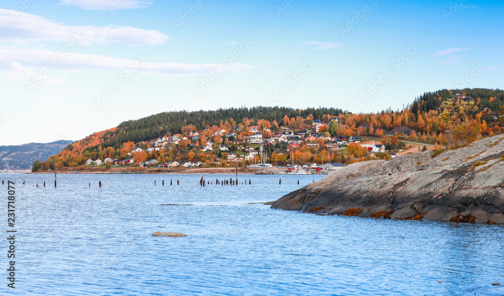 Hommelvik, coastal village in Norway