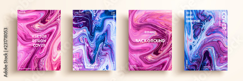 Artistic covers design. Liquid marble texture. Creative fluid colors backgrounds. Applicable for design covers, presentation, invitation, flyers, annual reports, posters and business cards