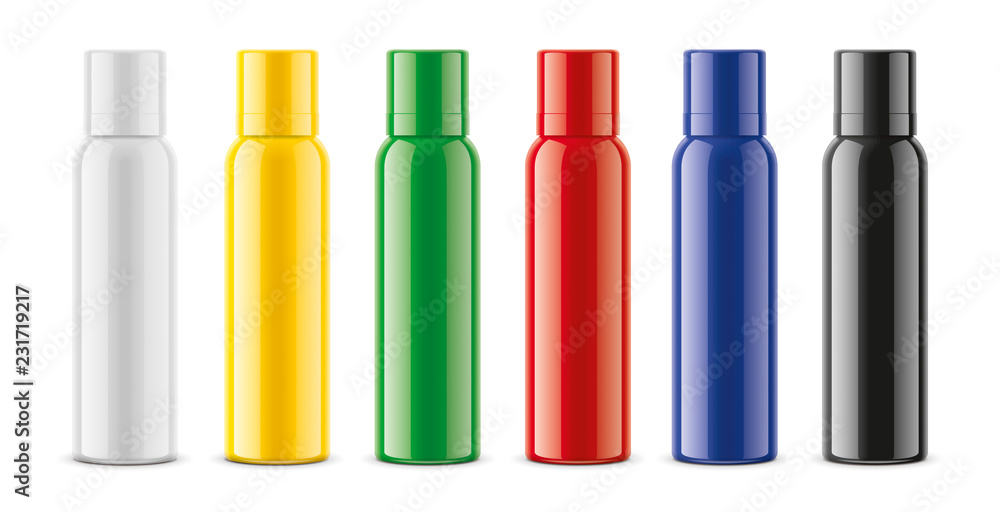 Sprayer bottles mockups set Sprayer bottles mockups set