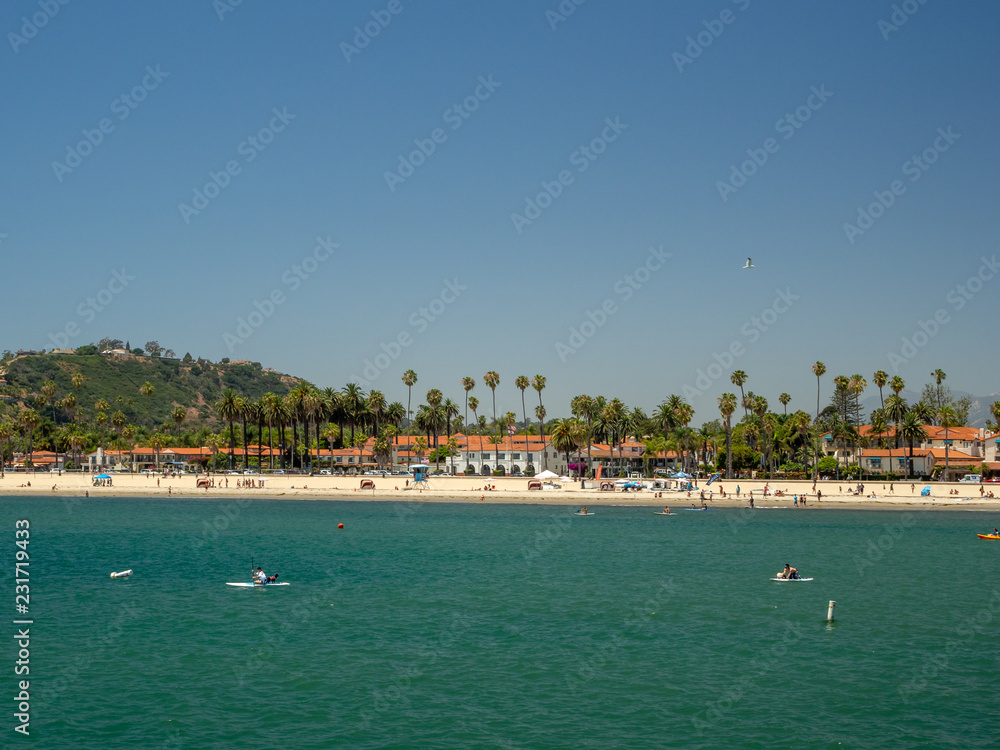 Santa Barbara, California, USA: central coast, Pacific ocean beach, tourist and resort destination
