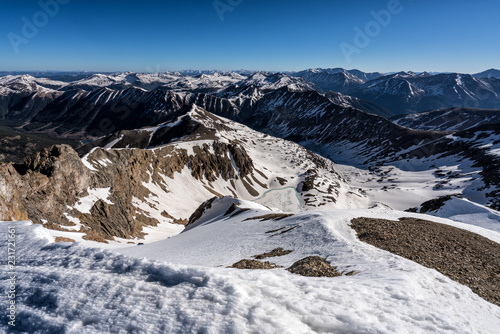 Obraz na płótnie Snowy Colorado Rocky Mountains - Grizzly Peak A, Sawatch Range w salonie
