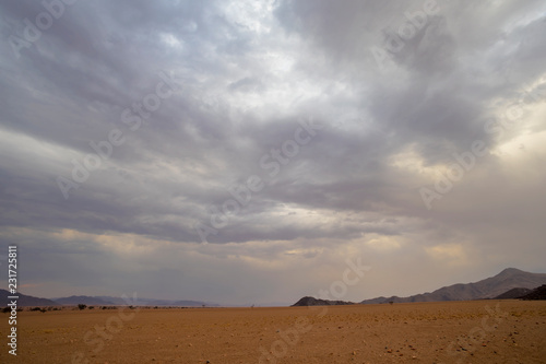 Clouds in the desert