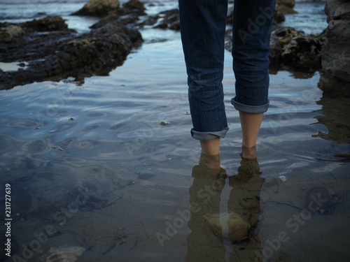 Wading in the Sea