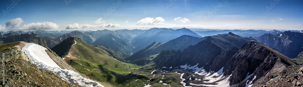 Summit view of Handies Peak, a