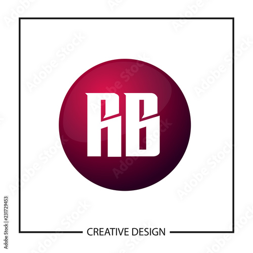 Initial Letter RB Logo Template Design Vector Illustration © Scooby