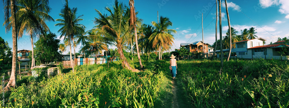 Εκτύπωση καμβά village in Guayana
