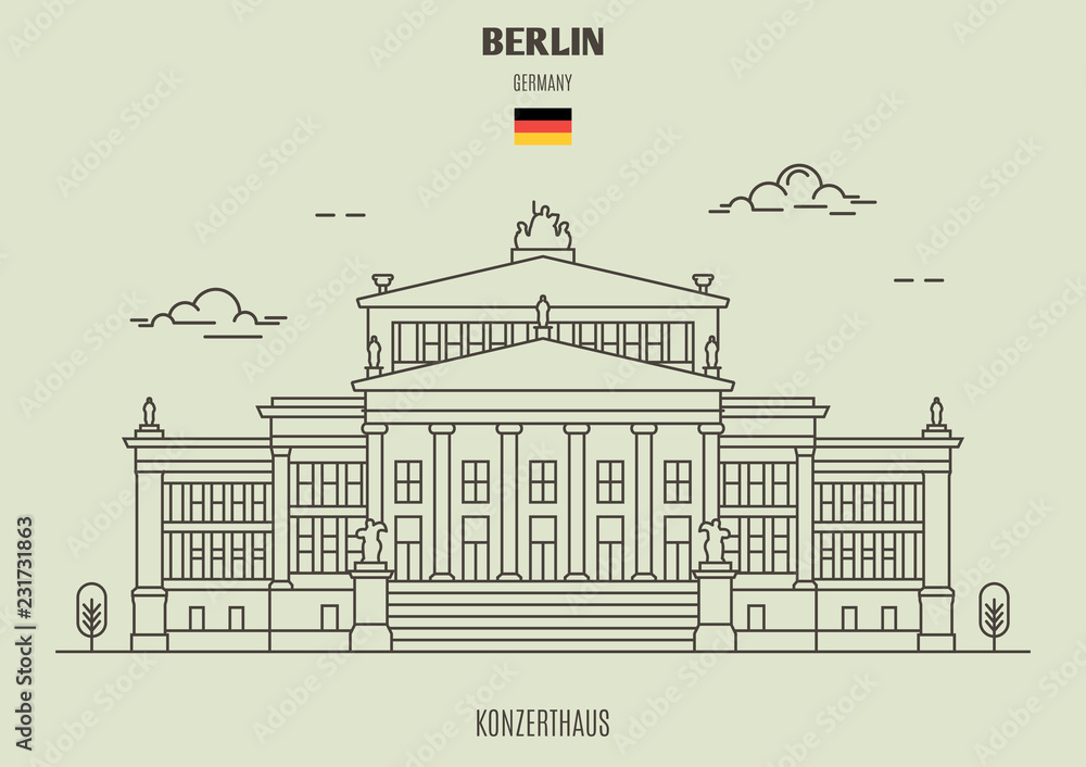 Konzerthaus in Berlin, Germany. Landmark icon