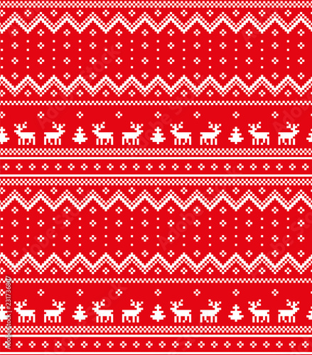 New Year's Christmas pattern pixel vector illustration