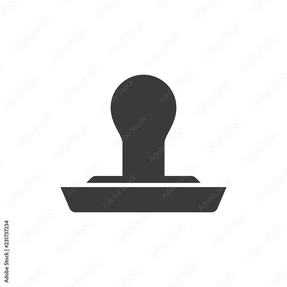 Rubber stamp vector icon Rubber stamp vector icon