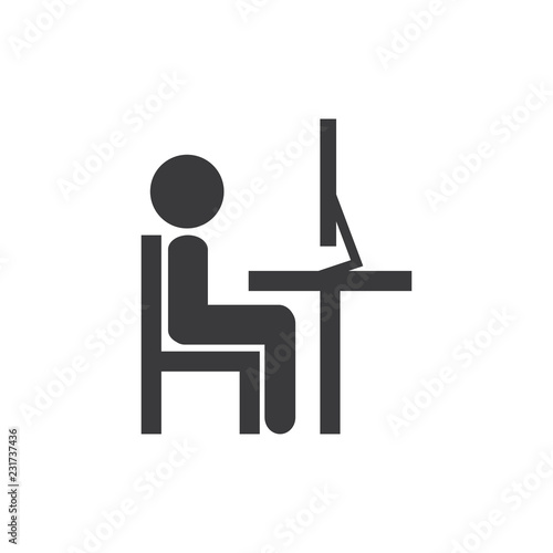 Worker vector icon