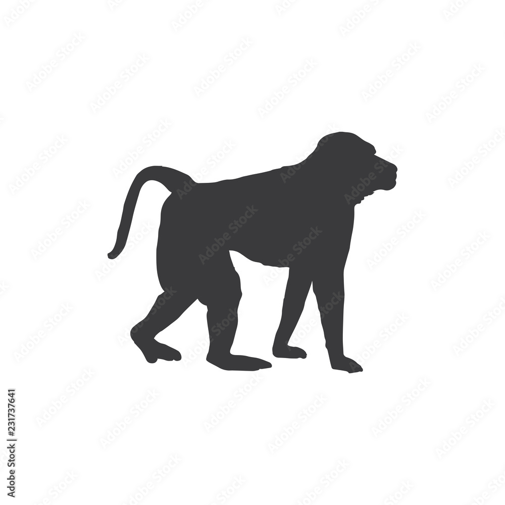 Obraz premium Monkey vector icon