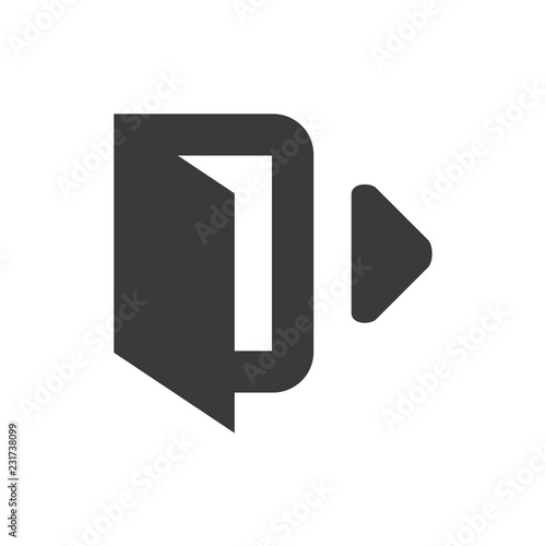Free Download Log out vector icon - GFXLoad