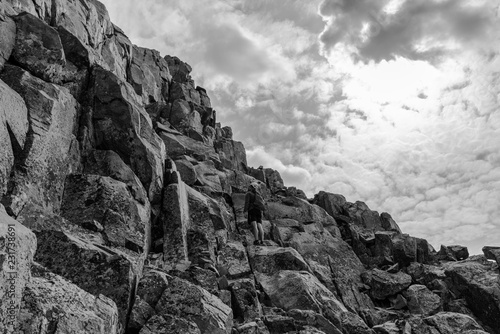 Climbing in the Colorado Rocky Mountains photo