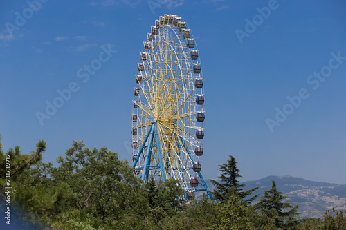ferris wheel in Tbilisi city, Georgia