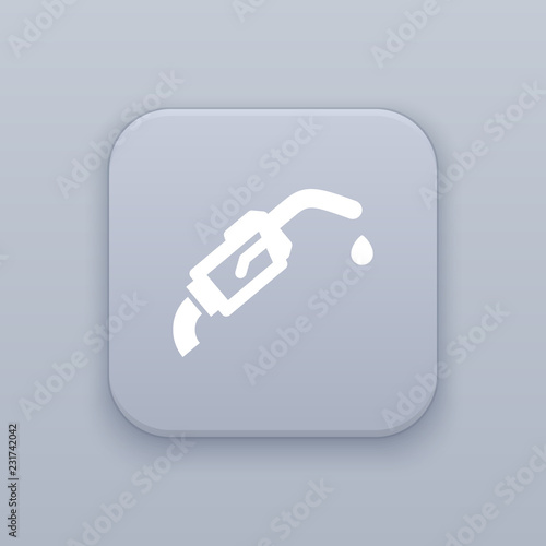 Gas, Fuel button, best vector
