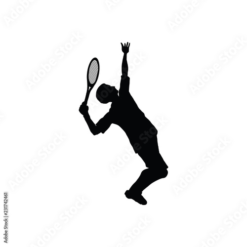 Tennis silhouette